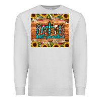 Dove Grey faith it till you make it Premium Sweatshirt - JahusDesignShop