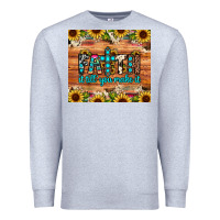 Heather Grey faith it till you make it Premium Sweatshirt - JahusDesignShop