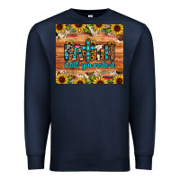 Navy faith it till you make it Premium Sweatshirt - JahusDesignShop