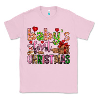 Bubblegum Pink baby's first christmas Classic Tee - FaDigitalArtStudio