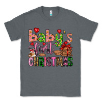 Charcoal Heather baby's first christmas Classic Tee - FaDigitalArtStudio