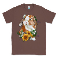 Chestnut bunny with sunflowers Classic Tee - RanaPortraitStore