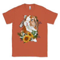 Copper bunny with sunflowers Classic Tee - RanaPortraitStore