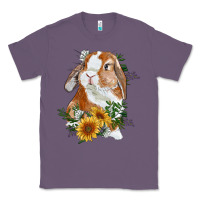 Lavender bunny with sunflowers Classic Tee - RanaPortraitStore