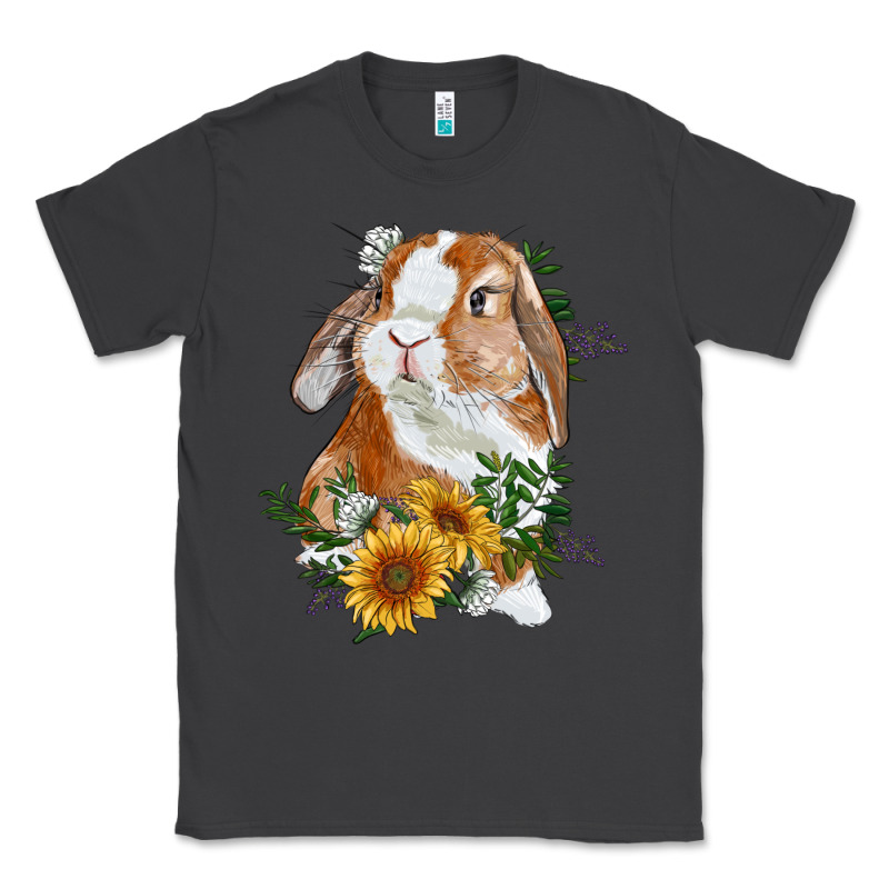 Bunny With Sunflowers Classic Tee by RanaPortraitStore | Teevron