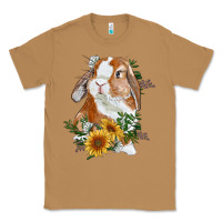 Toasted Coconut bunny with sunflowers Classic Tee - RanaPortraitStore