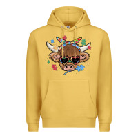 Antique Gold autism awareness cow Premium Hoodie - MaliasSmallBusiness