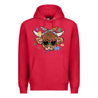 Cardinal autism awareness cow Premium Hoodie - MaliasSmallBusiness