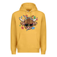 Mustard autism awareness cow Premium Hoodie - MaliasSmallBusiness
