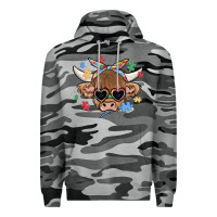 Slate Camo autism awareness cow Premium Hoodie - MaliasSmallBusiness