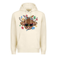 Tofu autism awareness cow Premium Hoodie - MaliasSmallBusiness