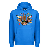 True Royal autism awareness cow Premium Hoodie - MaliasSmallBusiness