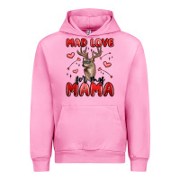 Fuchsia Pink mad love for my mama Urban Hoodie - MaliasSmallBusiness