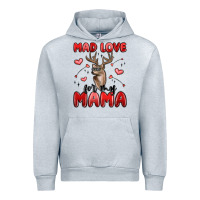 Heather Grey mad love for my mama Urban Hoodie - MaliasSmallBusiness