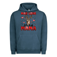 Pigment Midnight Navy mad love for my mama Urban Hoodie - MaliasSmallBusiness