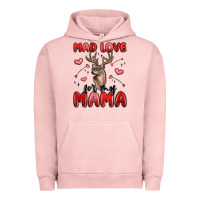 Pigment Salmon mad love for my mama Urban Hoodie - MaliasSmallBusiness