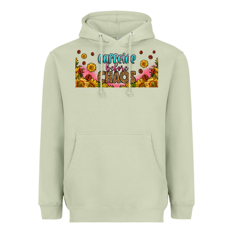 Caffeine Before Chaos 16oz Libbey Cup Heavyweight Hoodie by HRA Design Shop | Teevron