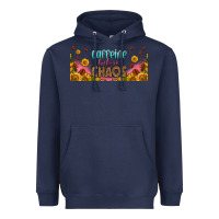 Navy caffeine before chaos 16oz libbey cup Heavyweight Hoodie - HRA Design Shop
