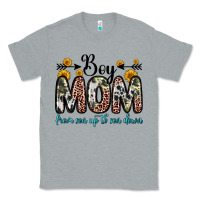 Heather Grey boy mom from son up to son down Classic Tee - Zillion Design Studio