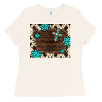 Bone gemstone cross mousepad Ladies Tee - BarkalooDesign