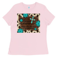 Bubblegum Pink gemstone cross mousepad Ladies Tee - BarkalooDesign