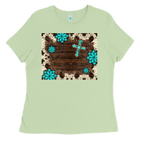 Matcha gemstone cross mousepad Ladies Tee - BarkalooDesign