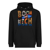 Black boom bitch get out the way Heavyweight Hoodie - HRA Design Shop