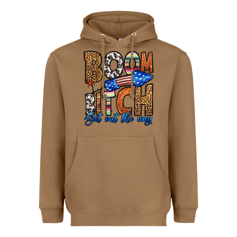 Boom Bitch Get Out The Way Heavyweight Hoodie by HRA Design Shop | Teevron