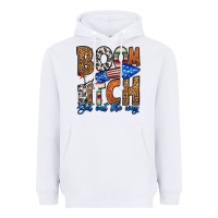 White boom bitch get out the way Heavyweight Hoodie - HRA Design Shop