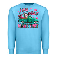 Ocean Blue i can totally make that Premium Sweatshirt - AdoDesignShop