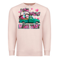Pale Pink i can totally make that Premium Sweatshirt - AdoDesignShop