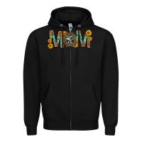 Black mom with aztec mothers day Zipper Hoodie - texasbilliewilder