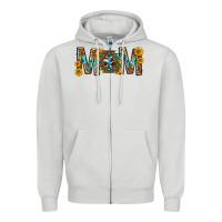 Dove Grey mom with aztec mothers day Zipper Hoodie - texasbilliewilder