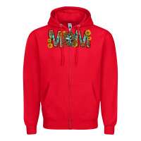 Red mom with aztec mothers day Zipper Hoodie - texasbilliewilder