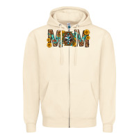 Sandshell mom with aztec mothers day Zipper Hoodie - texasbilliewilder