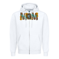 White mom with aztec mothers day Zipper Hoodie - texasbilliewilder