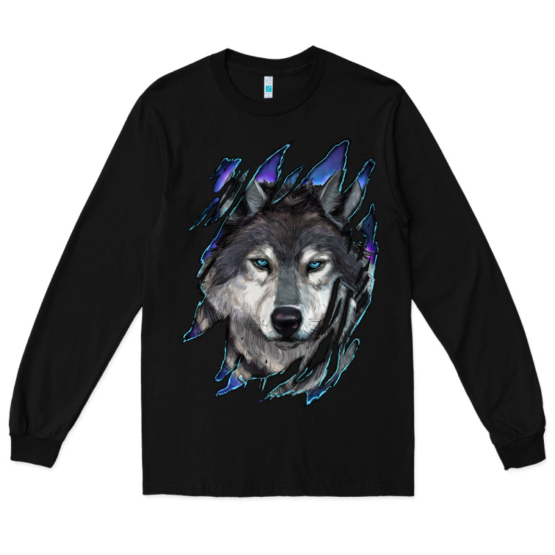 Wolf Scratch Mark Long Sleeve Tee by RanaPortraitStore | Teevron