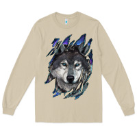 Mushroom Wolf scratch mark Long Sleeve Tee - RanaPortraitStore