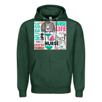 Sports Green nurse life Zipper Hoodie - Zillion Design Studio