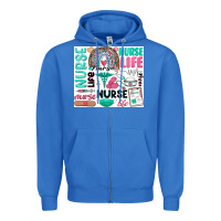 True Royal nurse life Zipper Hoodie - Zillion Design Studio