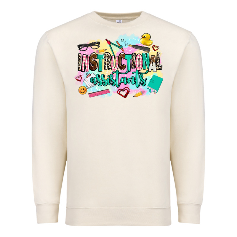 Instructional Assistant's Premium Sweatshirt by AdoDesignShop | Teevron