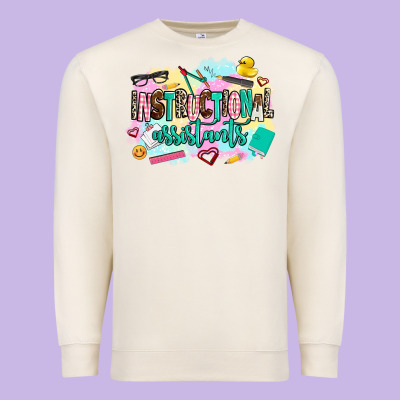 Instructional Assistant's Premium Sweatshirt Designed By Adodesignshop