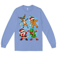 Colony Blue dabbing christmas Long Sleeve Tee - Zillion Design Studio