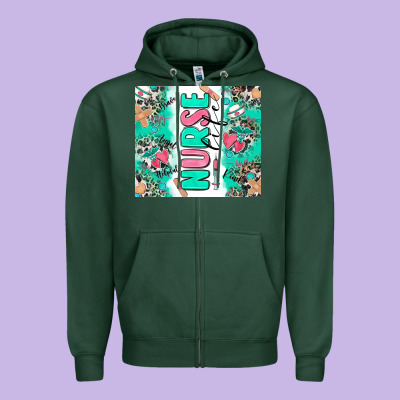 Nurse Life Zipper Hoodie Designed By Zillion Design Studio