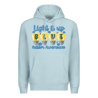 Blue Mist light it up Premium Hoodie - MaliasSmallBusiness