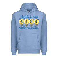 Colony Blue light it up Premium Hoodie - MaliasSmallBusiness