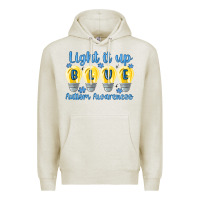 Oatmeal Heather light it up Premium Hoodie - MaliasSmallBusiness
