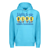 Ocean Blue light it up Premium Hoodie - MaliasSmallBusiness