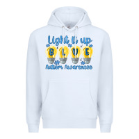 White light it up Premium Hoodie - MaliasSmallBusiness