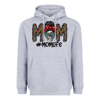 Heather Grey mom life Heavyweight Hoodie - CowhideDigitalArt